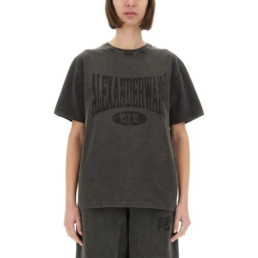 Alexander Wang T-Shirts Logo Print T-Shirt Black