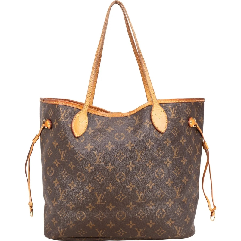 Louis Vuitton Tote Louis Vuitton Canvas Monogram Neverfull MM Shopper braun