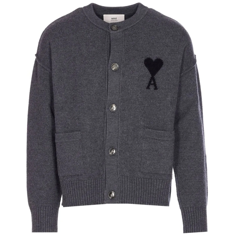 AMI Paris  Sweaters Grey grau