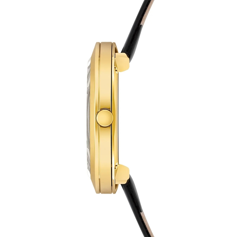 Rhodenwald & Söhne Automatikuhr Damen Armbanduhr Lucrezia Echtleder gold(Image 4)