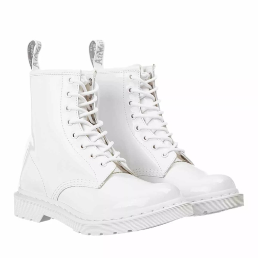 Dr. Martens 1460 Patent Mono Boot White Ankle Boot