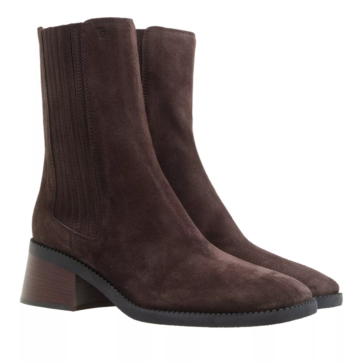 Suede slip on on sale boots