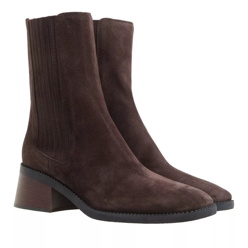 Tod's Chelsea Boots Suede Brown Stiefelette