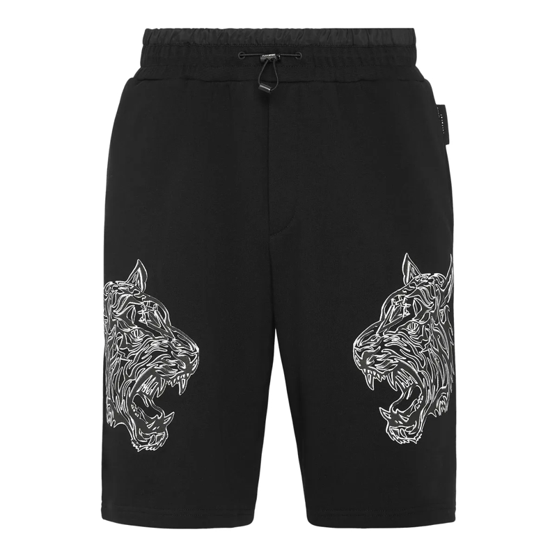 Plein Sport Shorts Shorts Tiger schwarz