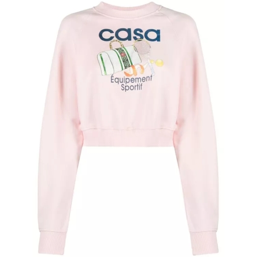 Casablanca Pink Long Raglan Sleeves Sweatshirt Pink 