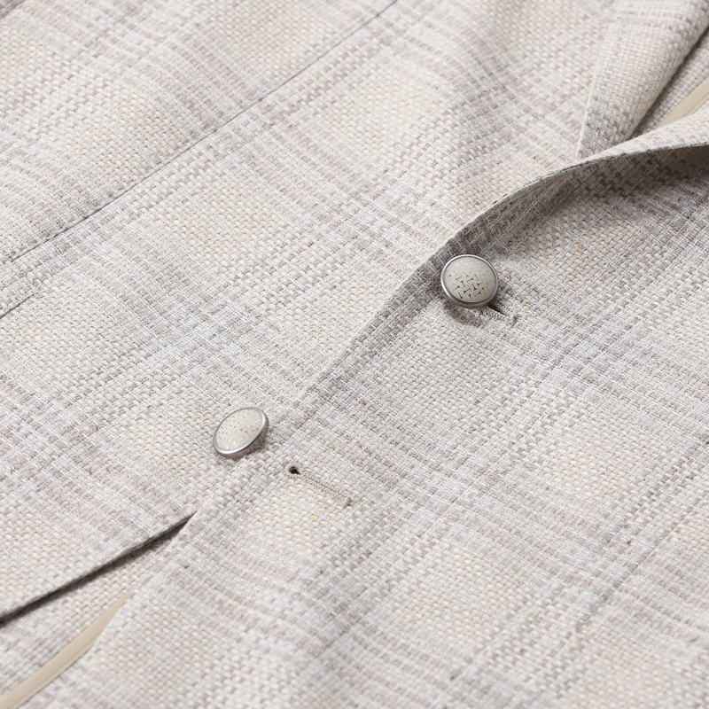 Tagliatore Veste de costume Karriertes Sakko beige(Image 3)