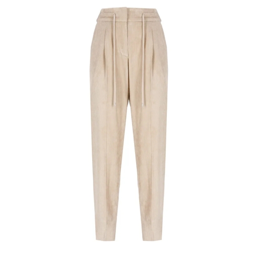 Peserico  Ribbed Trousers Neutrals