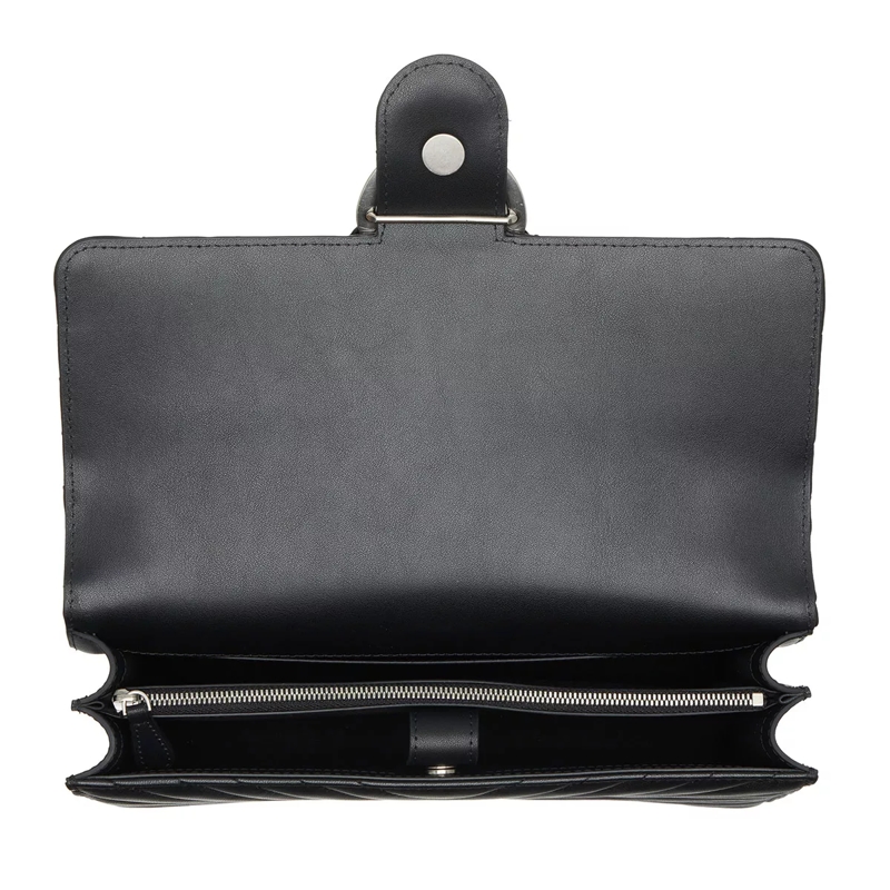 Pinko Crossbody Bag Love One Classic Dc Nero-Old Silver(Image 5)