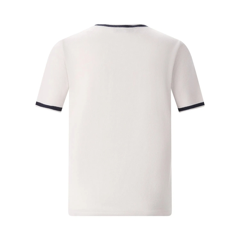 S Max Mara T-shirt Kurzarm-Pullover Autore aus Wolle weiß(Image 2)