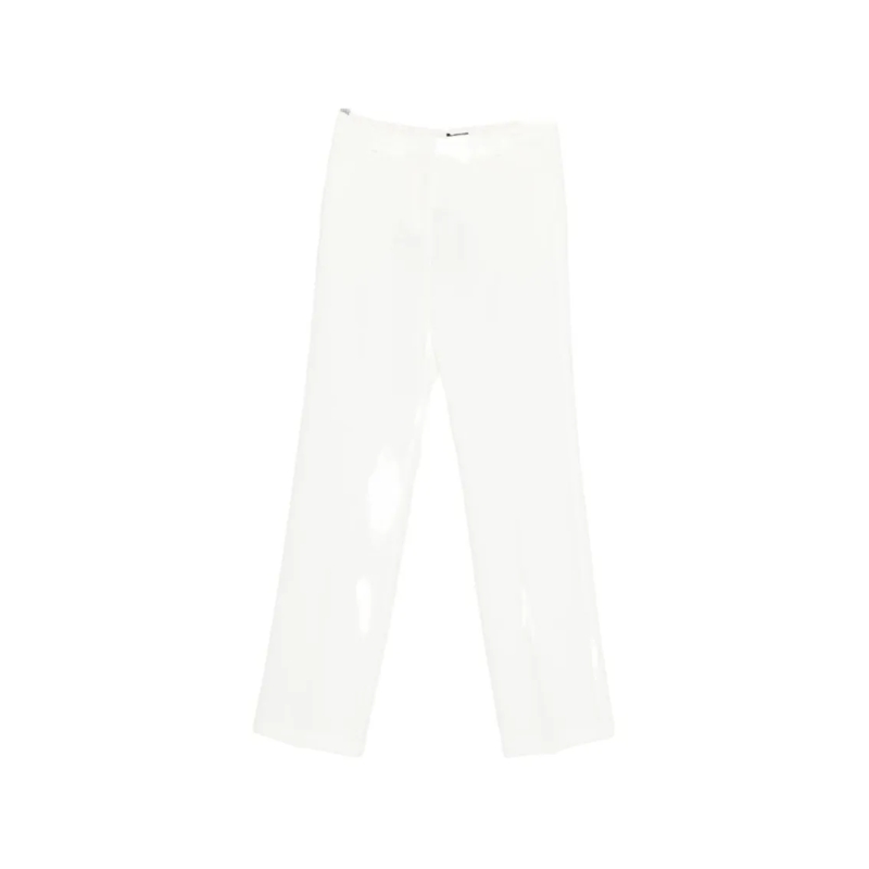 Pinko  Straight-Leg Trousers With Mid-Rise Waist And Tail White