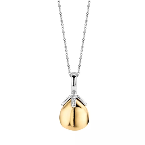 Ti Sento Mittellange Halskette Milano Pendant with Chain 6765SY Silver / Yellow Gold Plated