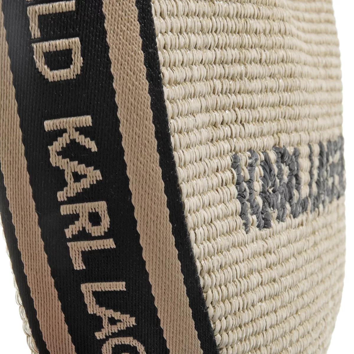 Karl Lagerfeld Hobo bags K Moon Md Shoulderbag Raffia in beige