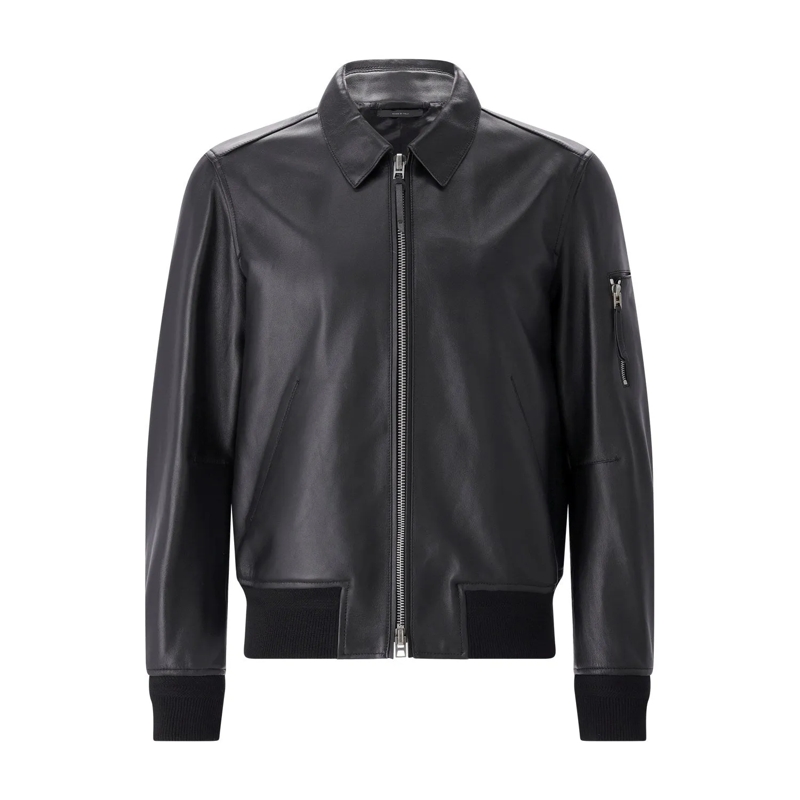 Tom Ford Übergangsjacke Blouson aus Nappaleder schwarz