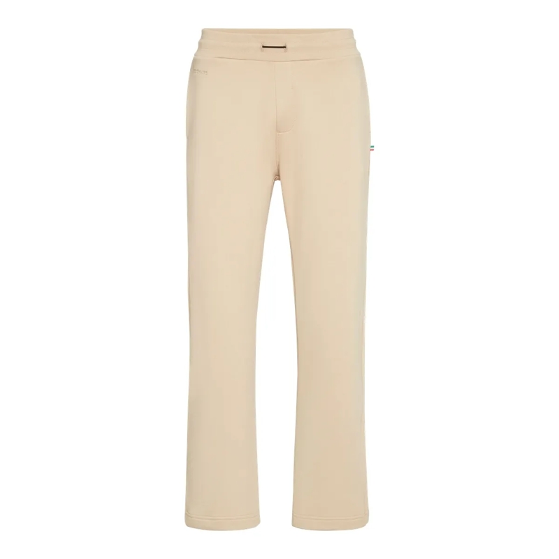 BILLIONAIRE Jogginghose Tracksuit Trousers With Alcantara Stripes beige