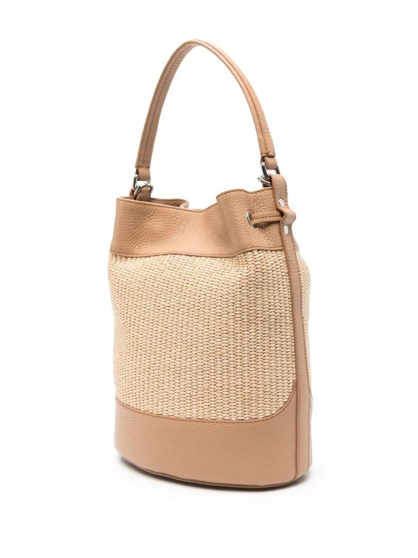 Zanellato Bucket bags Small Mondà Vimini Bag in beige