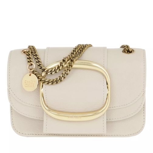 See By Chloé Hopper Shoulder Bag Small Leather Cement Beige Crossbody Bag