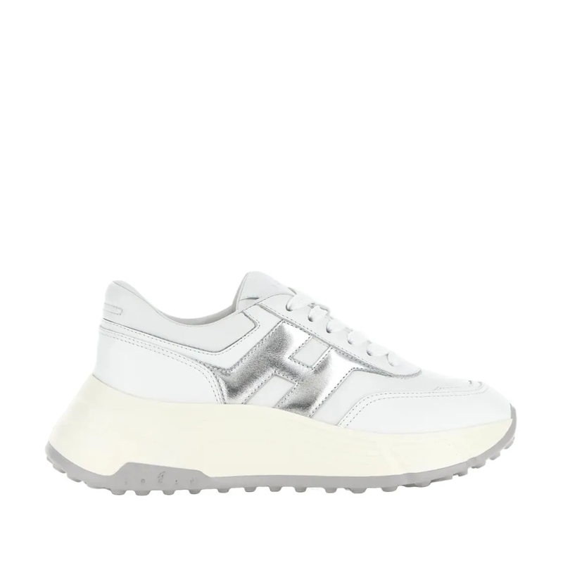 Hogan Lage-top sneaker Lace-Up Sneakers With Metallic Accents White