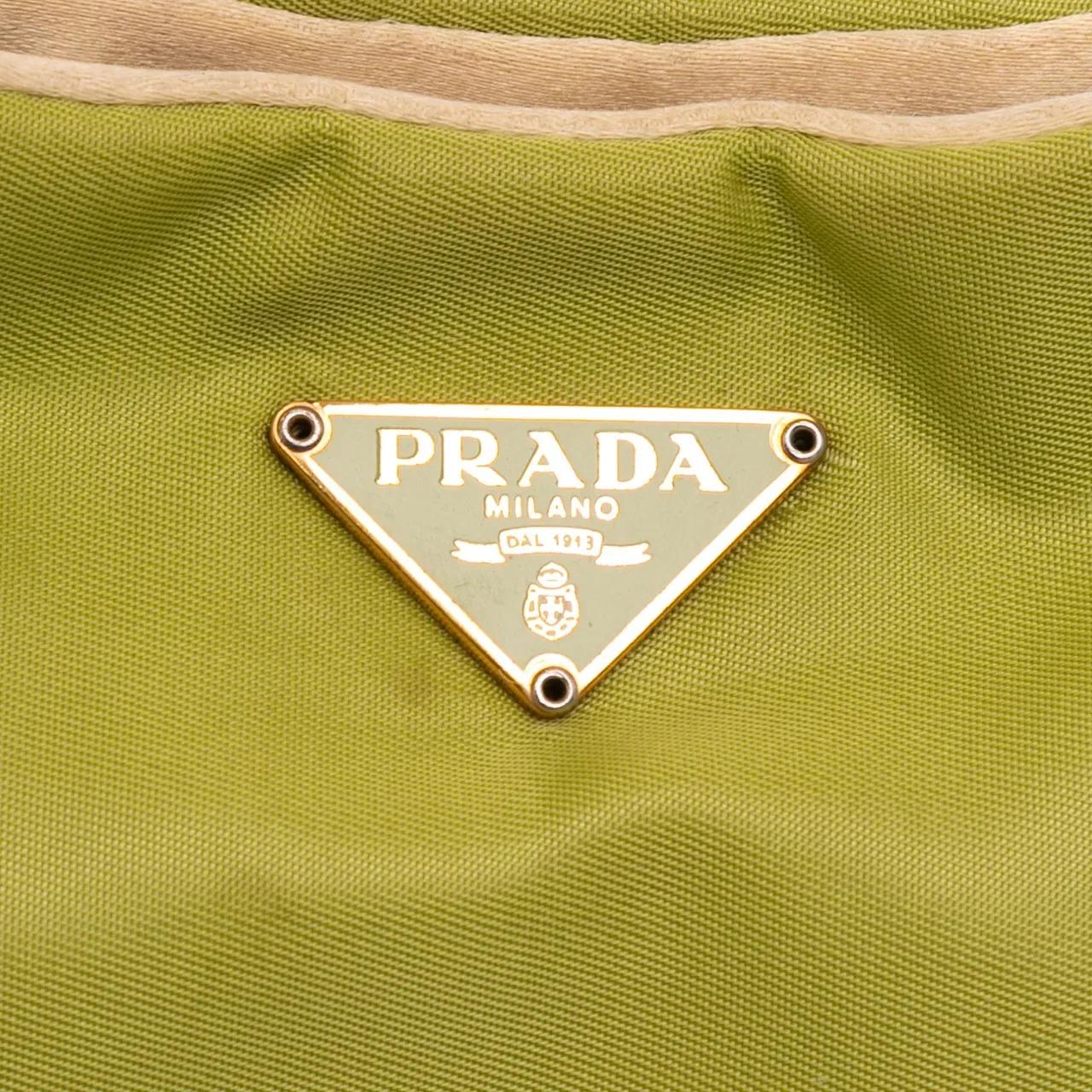 Thumbnail - Prada Hobo Bags - Tessuto Chain Shoulder Bag - Gr. unisize - in Grün - für Damen