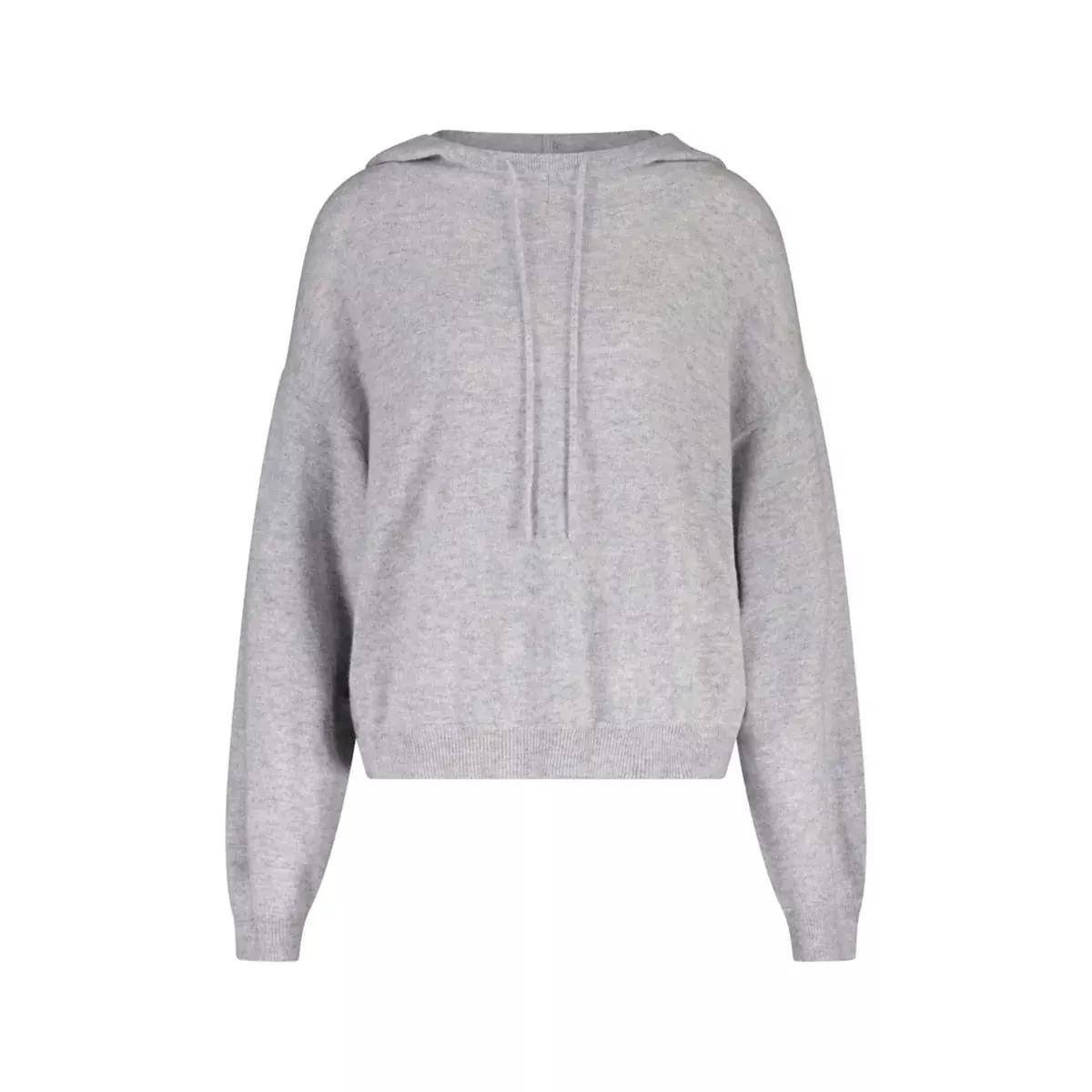 LouLou - Hoodie Linosa aus Kaschmir 47701904884058 - Größe L - dark gray