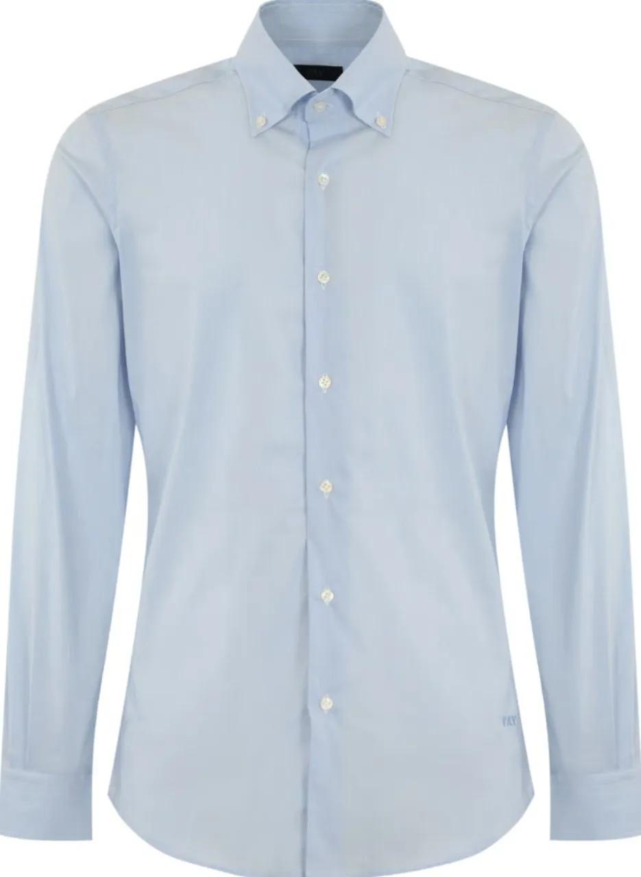 Thumbnail - Fay - Shirts Clear Blue - Größe 43 - blue