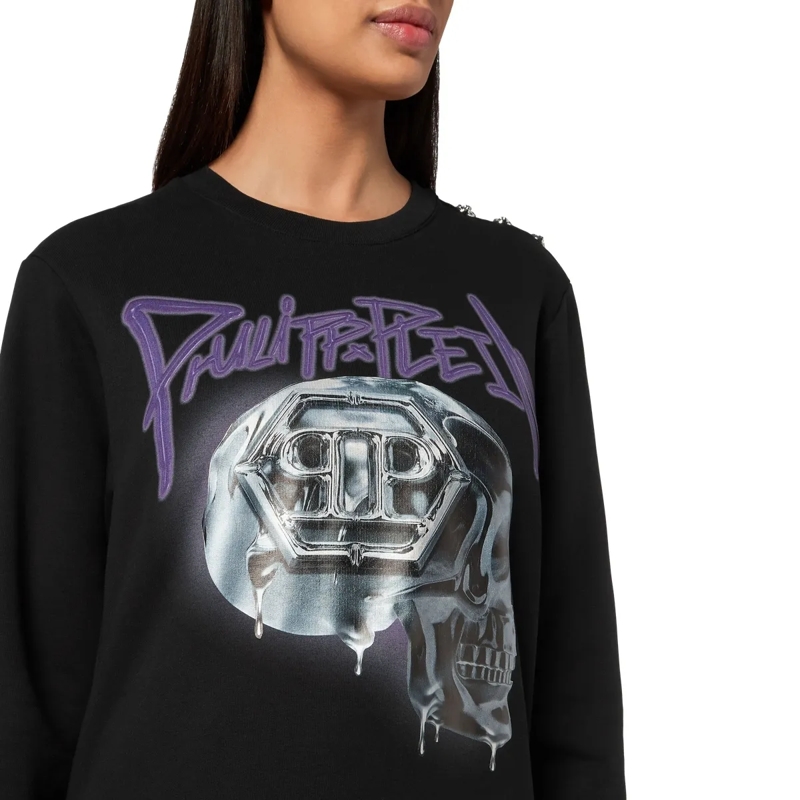 Philipp Plein Top Sweatshirt Skull schwarz(Image 5)