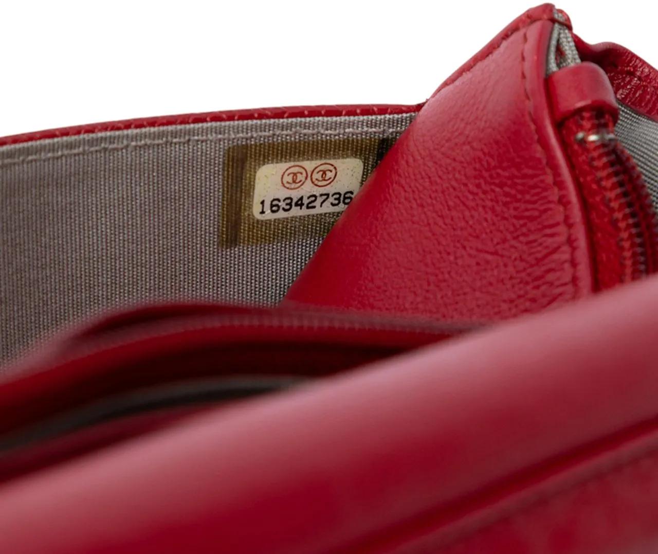 Thumbnail - Chanel Hobo Bags - CC Caviar Wallet On Chain - Gr. unisize - in Rot - für Damen