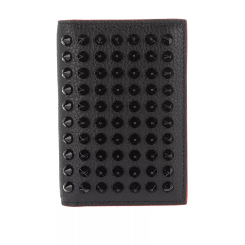 Christian Louboutin Spike Card Holder Leather Black Card Case