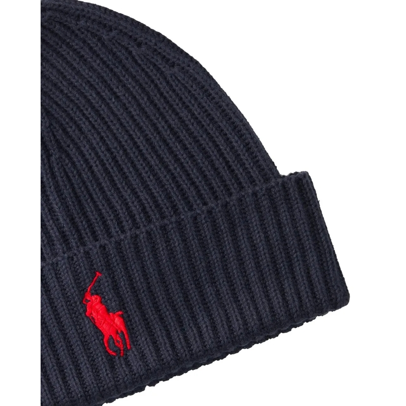 Polo Ralph Lauren Chapeau en laine Beanie mit gesticktem Logo blau(Image 6)
