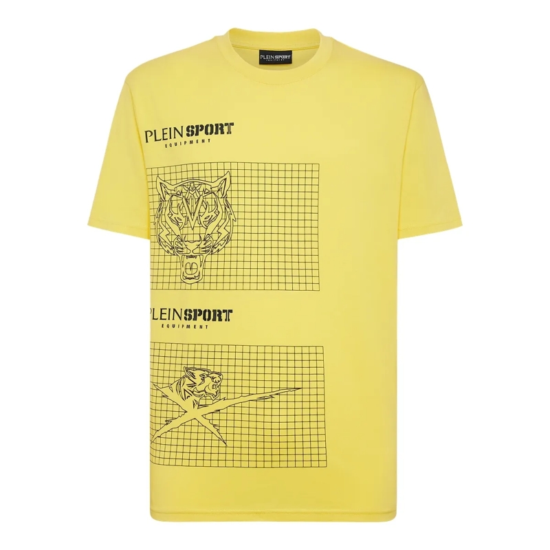 Plein Sport T-Shirt T-Shirt Tiger gelb