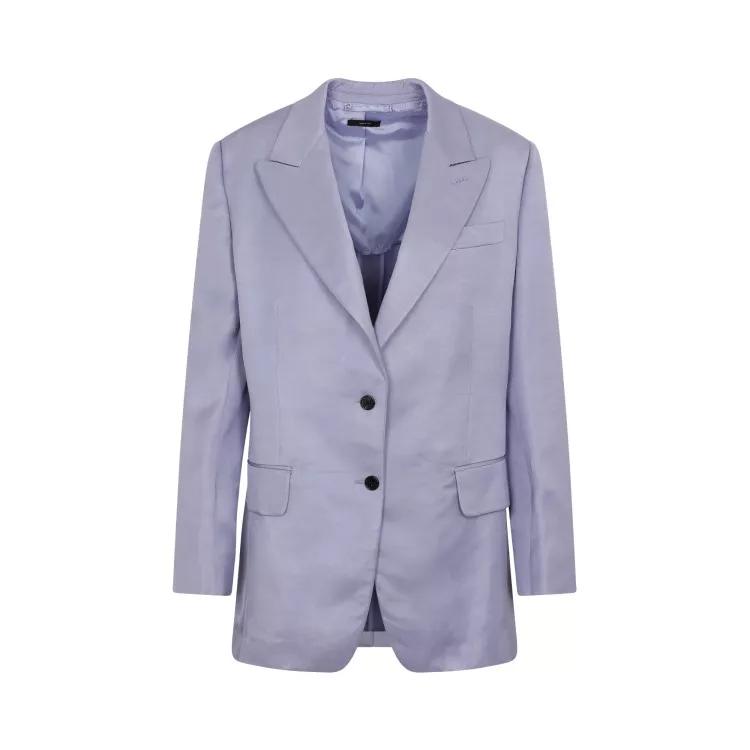 Tom Ford - Purple Soft Fluid Twill Boyfriend Jacket - Größe 42 - purple