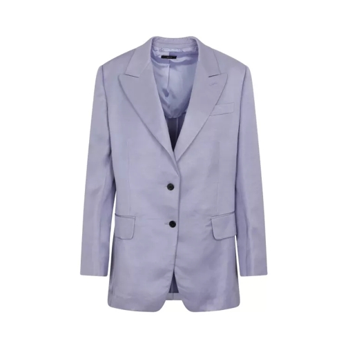 Tom Ford  Purple Soft Fluid Twill Boyfriend Jacket Purple