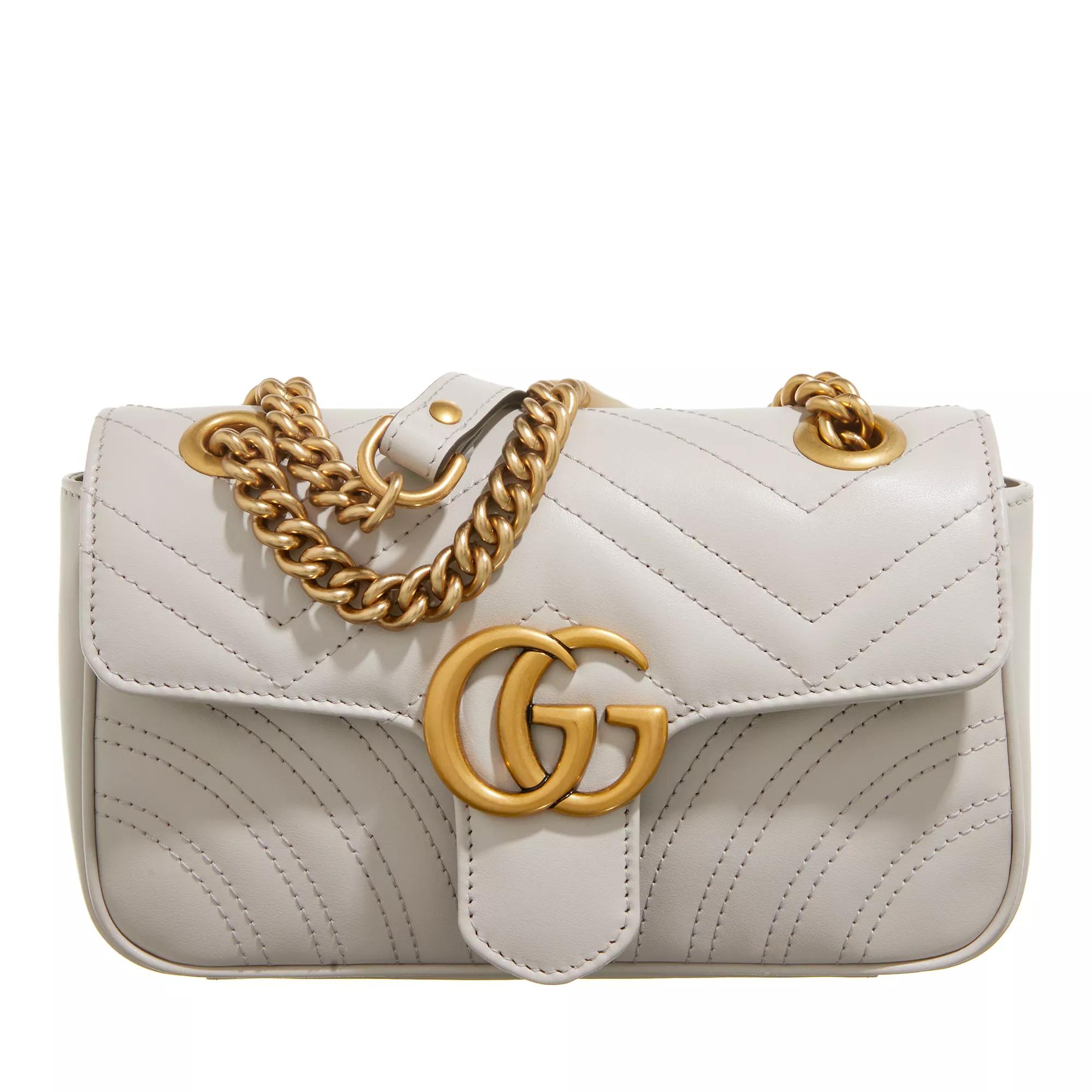 Gucci Crossbody Bags - GG Marmont Matelasse Mini Bag - Gr. unisize - in Grau - für Damen