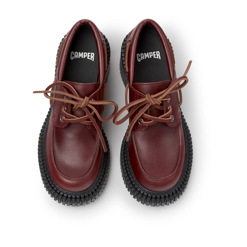 Camper Bootsschuhe Der Pix London, Ihr leichter Wohlfühl-Absatzschuh, dunkelrot(Image 5)