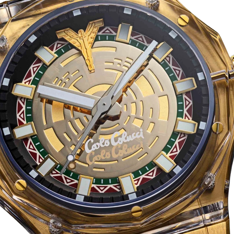 Carlo Colucci Automatikuhr Quarzuhr CC502-1 schwarz