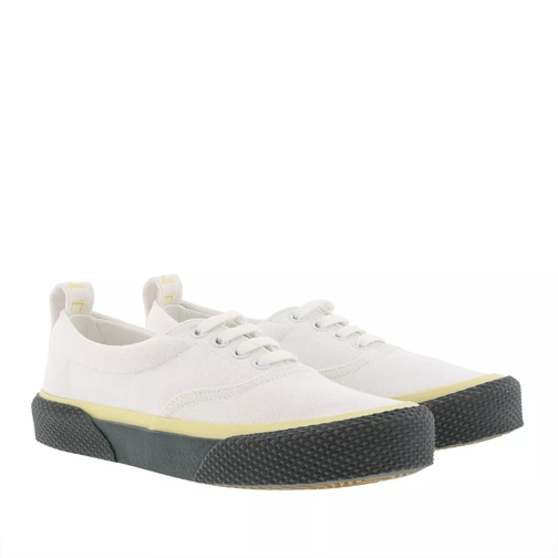 Celine 180 Lace Up Sneakers White/Slate lage-top sneaker