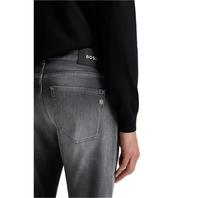 Boss Slim-Fit-Jeans C-Delaware Charcoal grau