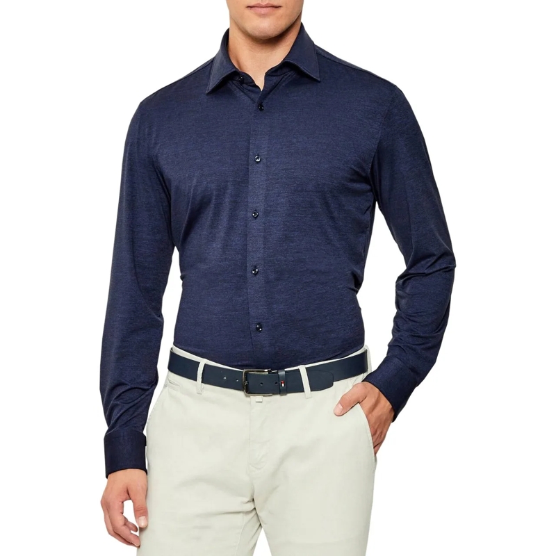 Boss Legeres Oberteil Shirts Blue blau