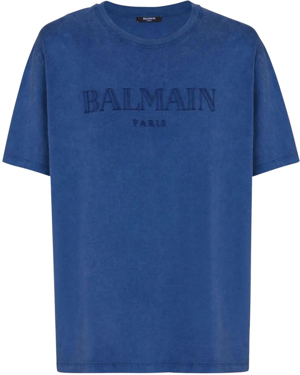 Thumbnail - Balmain - T-Shirts And Polos Blue - Größe XXL - blau