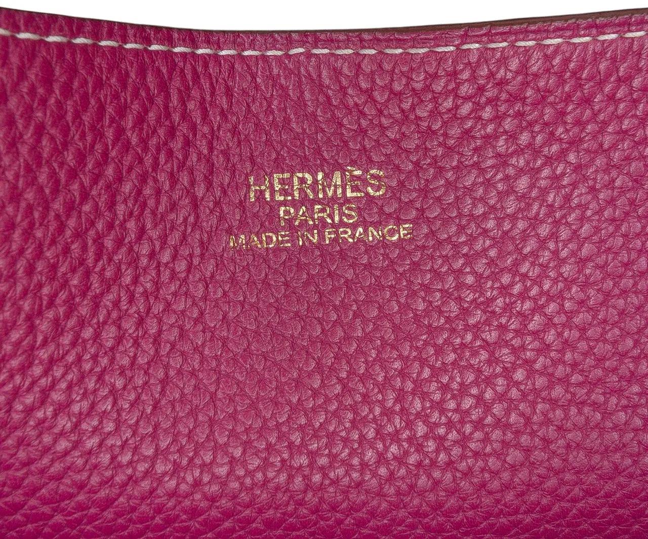 Thumbnail - Hermès Shopper - Clemence Double Sens 36 - Gr. unisize - in Braun - für Damen