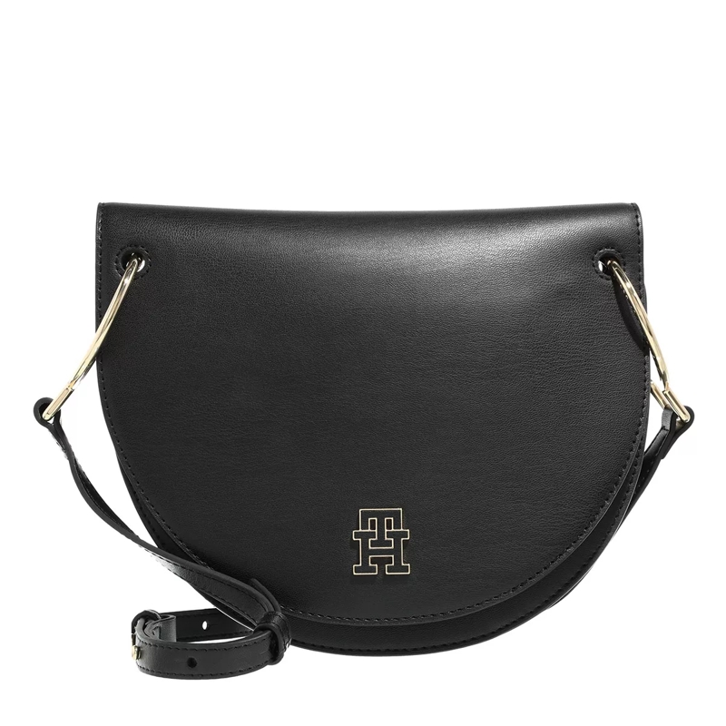 Tommy Hilfiger Sac à bandoulière Th Chic Saddle Bag Black
