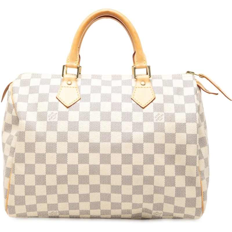 Louis Vuitton Tote Damier Azur Speedy 30 weiß