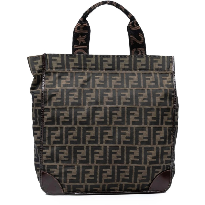 Fendi Shopper Zucca Canvas Shopping Tote braun