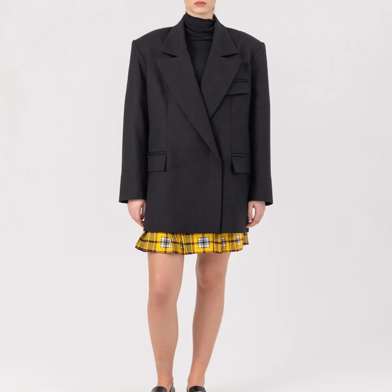Helene Galwas Blazer Oversize Blazer aus Wolle JESSICA schwarz(Image 2)