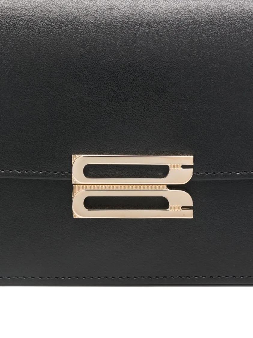Victoria Beckham Hobo bags Foldover Magnetic Clasp Bag With Adjustable Strap in zwart
