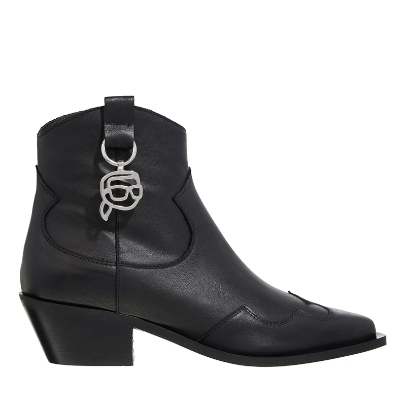 Karl Lagerfeld Bootsschuhe Kansas Nft Zip Boot Black Lthr