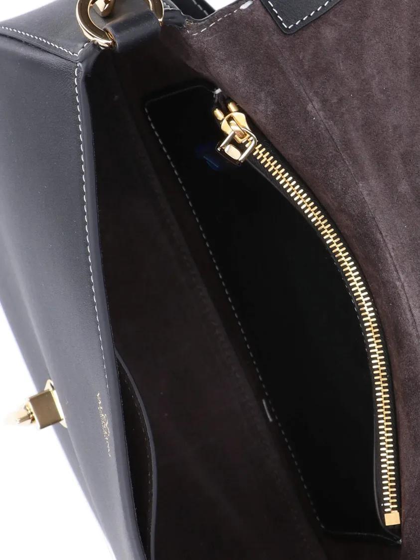 Valentino Garavani Hobo bags Small 'Ohval' Shoulder Bag – Black in zwart