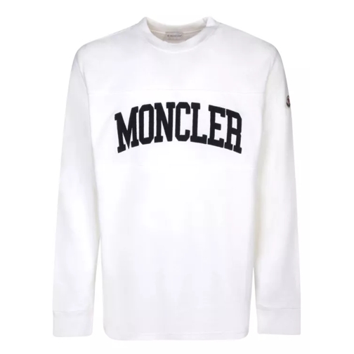 Moncler White Cotton Sweatshirt White 