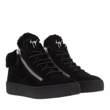 Giuseppe Zanotti Velour Sp1.00 Sneakers Black | High-Top Sneaker