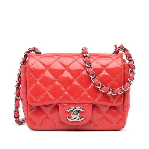 Chanel Fourre-tout 2012-2013 Classic Patent Single Flap rose (Image 2)