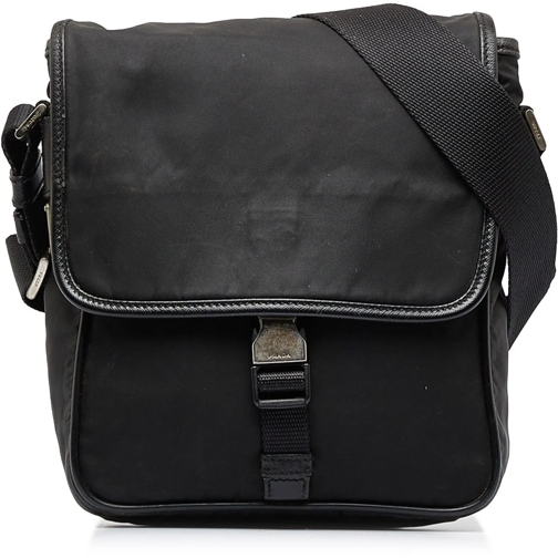 Prada Schultertasche 2010-present Tessuto Buckle Messenger Bag schwarz (Image 2)